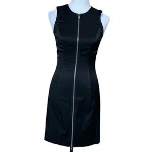 Cache Zip Front Sheath Dress
